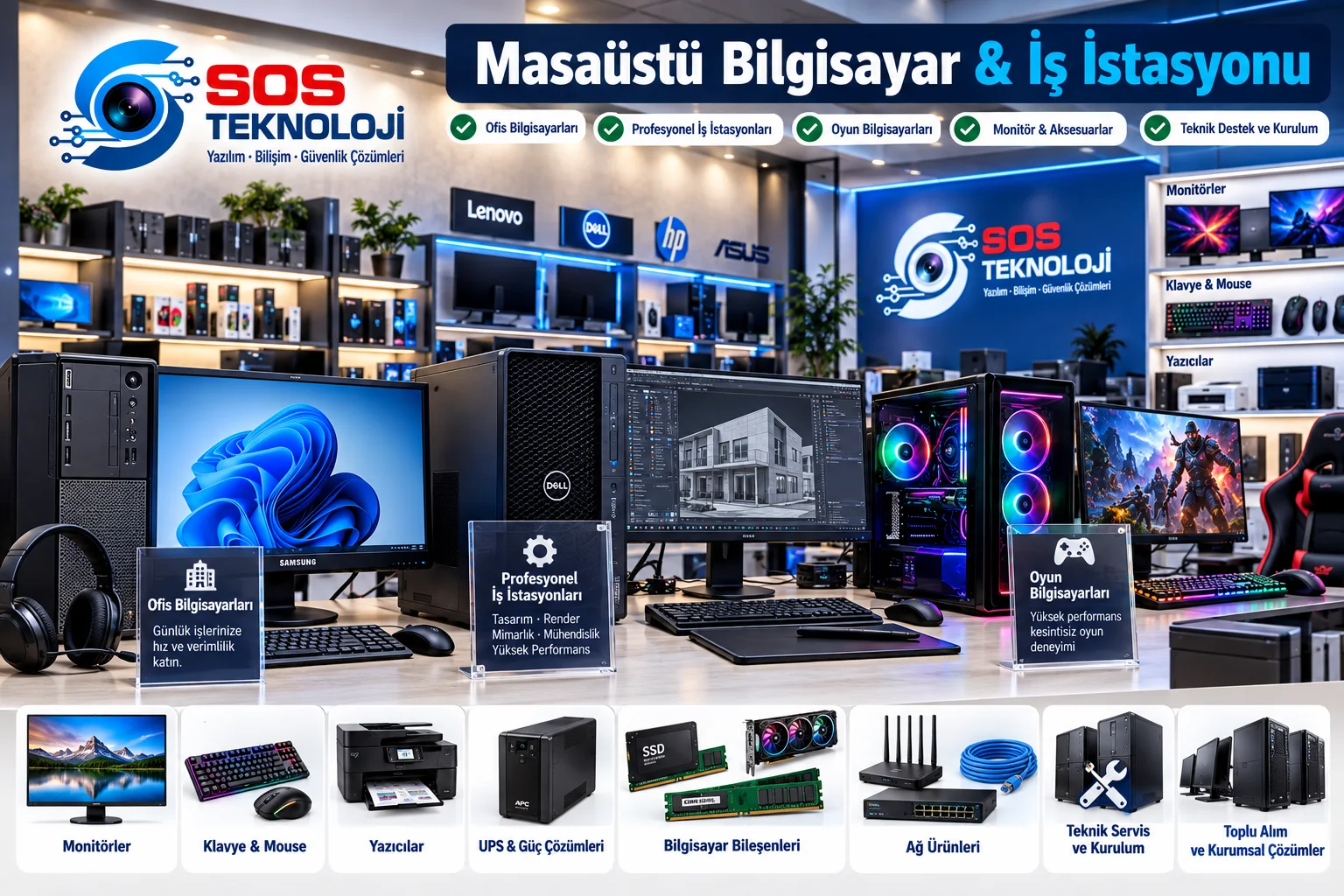 Masaüstü Bilgisayar & İş İstasyonu